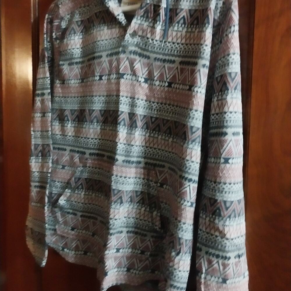 Free Planet Men's Aztec Pullover Hoodie